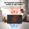 FlinQ Hybrid - Convectorkachel - Infrarood & Convectiewarmte - Zwart - 800W