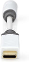 Nedis CCBW65950WT01 - Audio-adapterkabel 3,5mm naar USB-C - 10cm - Wit