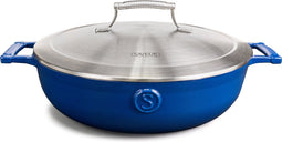 Saveur Selects Hapjespan - Gietijzer - PFAS-vrij - Ø30 cm - Blauw