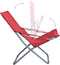 vidaXL - Strandstoelen - 2 - st - inklapbaar - stof - rood