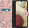 iMoshion Hoesje Geschikt voor Samsung Galaxy A12 Hoesje Met Pasjeshouder - iMoshion Design Softcase Bookcase - Meerkleurig / Pink Graphic