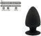 SILEXD - Anaal Plug Model 1 - 9 x 5,2 cm - Zwart