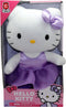 Hello Kitty HKT121 - Knuffel - 30 cm - Paars satijnen jurkmodel