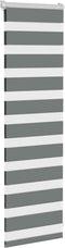 vidaXL - Zebra - rolgordijn - 40x100 - cm - stofbreedte - 35,9 - cm - donkergrijs