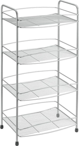 Metaltex Onda - Opbergrek - 4 etages 37x26x79 cm - Polytherm Metallic