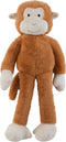 J-Line knuffel Aap - pluche - bruin - large