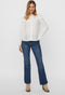 Vero Moda VMNORA - Dames Blouse - Hoge hals - Katoen - Maat S