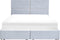 VERNOYES - Bed met opbergruimte - Lichtgrijs - 180 x 200 cm - Fluweel