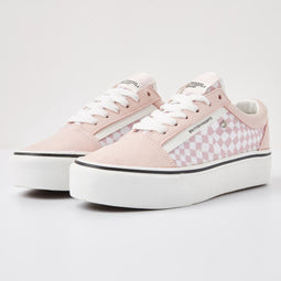 British Knights MACK PLATFORM - Lage sneakers - Pastel ruit print - Licht roze - maat 41