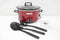CrockPot SCV400RD - Slowcooker - 3 programma's - Rood