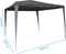 ProGarden Partytent - 300x300x245 cm - Waterbestendig - Grijs
