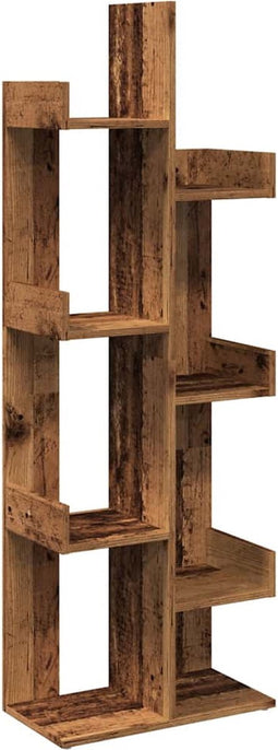 vidaXL - Boekenkast - 48x25,5x140 - cm - bewerkt - hout - oud - houtkleurig