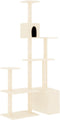 vidaXL - Kattenmeubel - met - sisal - krabpalen - 180 - cm - crèmekleurig