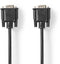 Nedis VGA-Kabel - VGA Male - Vernikkeld - 3.00 m - Zwart