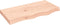 vidaXL - Wastafelblad - 80x40x(2-6) - cm - onbehandeld - massief - hout