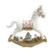 Kerstversiering DKD Home Decor Paard Hars (14 x 3,5 x 14 cm) (2 Stuks)