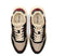 POSH by Poelman CHARLIE - Dames Sneakers - Vetersluiting met comfortabele zool - Zwart met Bordeaux (2025)