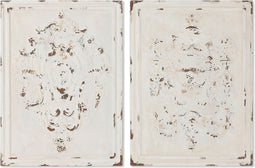 Wanddecoratie Home ESPRIT Wit Neoklassiek Decapé 58 x 4,5 x 78 cm (2 Stuks)