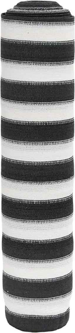 vidaXL - Privacynet - 195 - g/m² - 1,5x50 - m - HDPE - antracietkleurig - en - wit