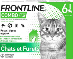 Frontline Combo Spot-On Katten en Fretten 6 Pipetten