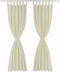 vidaXL - Micro-Satijnen - Gordijnen - met - Ringen - 140 - x - 225 - cm - 2 - stuks - (Creme)