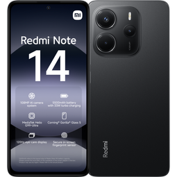 Redmi Note 14 - Smartphone - 6GB RAM 128GB opslag 108MP camera Zwart