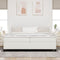 vidaXL - Bedframe - Crème - 200x200 - cm - Corduroy - Stof