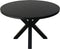 Ronde eettafel - ø120x76 - zwart - Mangohout/metaal