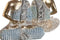 Decoratieve figuren DKD Home Decor 18,6 x 9,7 x 27 cm Blauw Boeddha Turkoois Orientaals Decapé (2 Stuks)