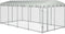 vidaXL - Hondenkennel - voor - buiten - met - dak - 7,6x3,8x2,3 - m