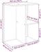 vidaXL - Nachtkastjes - 2 - st - 46,5x29x61 - cm - bewerkt - hout - artisanaal - eiken