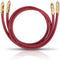 Oehlbach NF 214 Master Set - Audio/Video Kabel - 2 x RCA Male - Bordeaux Rood