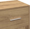 vidaXL - Dressoir - 91x28x75 - cm - bewerkt - hout - artisanaal - eikenkleur