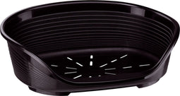 Ferplast Hondenbed Plastic Deluxe Zwart - Hondenmand - 82x59.5x25 cm