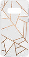 Hoesje Geschikt voor Samsung Galaxy S10e Hoesje Siliconen - Design Backcover siliconen - Meerkleurig / White Graphic