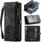 Caseme - Geschikt voor Samsung Galaxy S23 - Vintage 2 in 1 portemonnee hoes - Zwart