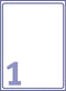 Avery - Afneembare Etiketten - 210 x 297 mm - Wit (25 vellen)