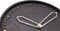 NeXtime - Wandklok - 35 cm - Polyresin - Zwart - 'Cross'