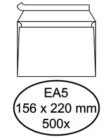 Hermes - Envelop hermes bank ea5 156x220 zk 500st wit