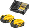 DeWalt DCB1104P2-QW - Lader voor 10,8 V 14,4 V 18 V XR Li-Ion accu's - Laadt accu in 30 min