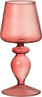 J-Line kaarshouder Framboos - glas - roze - small