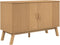 vidaXL - Dressoir - OLDEN - 114x43x73,5 - cm - massief - grenenhout - bruin