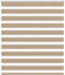 vidaXL - Zebra - Blind - 125x100 - cm - stofbreedte - 120,9 - cm - polyester - zandbruin