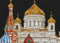 Thea Gouverneur - Borduurpakket met telpatroon - 510.05 - Voorgesorteerde DMC Garens - Moskou Rusland - Zwart Aida - 79 cm x 50 cm - DIY Kit