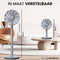 AirKing Statiefventilator - 15 snelheden - Fluisterstil DC-motor - Grijs