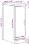vidaXL - Garagekast - 30x51x85 - cm - massief - grenenhout - artisan - eikenkleurig