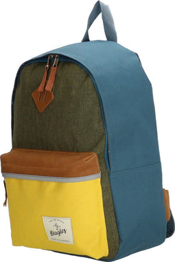 Beagles Originals - Multicolor Rugzak - Kinderrugzak met Tablet Vak - Olijfgroen