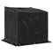 vidaXL - Haardhoutrek - met - regenhoes - 101x61x110,5 - cm - gegalvaniseerd - staal