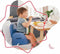Badabulle Cat Chair Revalidatie - Compact vouwen - universeel - van 6 tot 36 maanden
