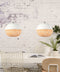 GOOD&MOJO Hanglamp Mekong - Wit/Bamboe - Rond - Ø40cm - Scandinavisch,Bohemian - Hanglampen Eetkamer, Slaapkamer, Woonkamer